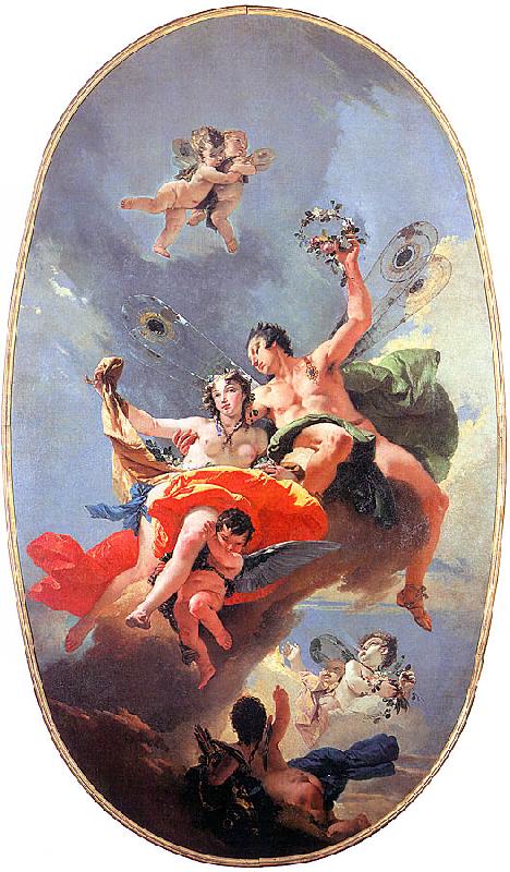 Giovanni Battista Tiepolo The Triumph of Zephyr and Flora